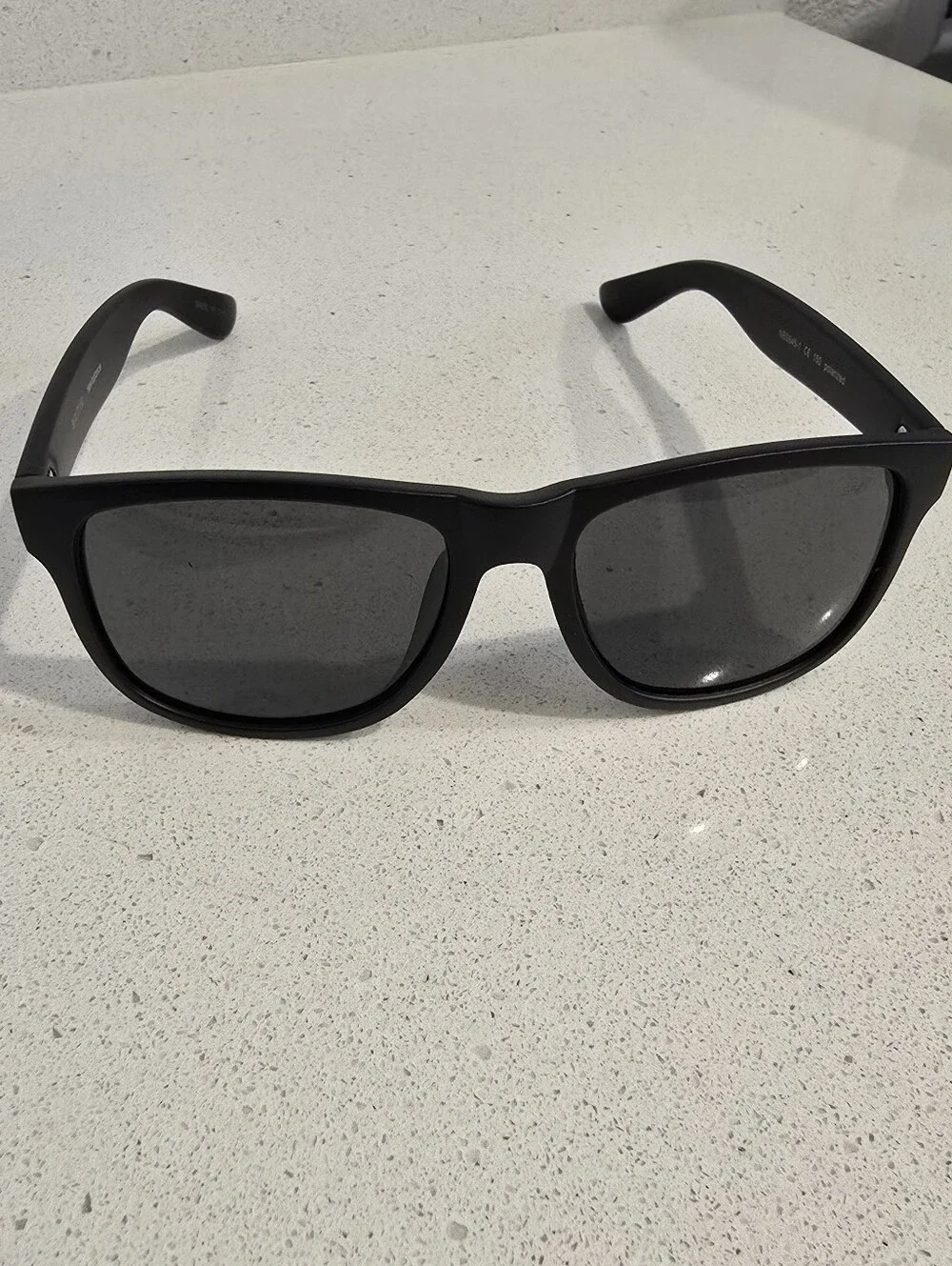 New Balance Men's Matte Black Polarized Sunglasses with Dark Lenses